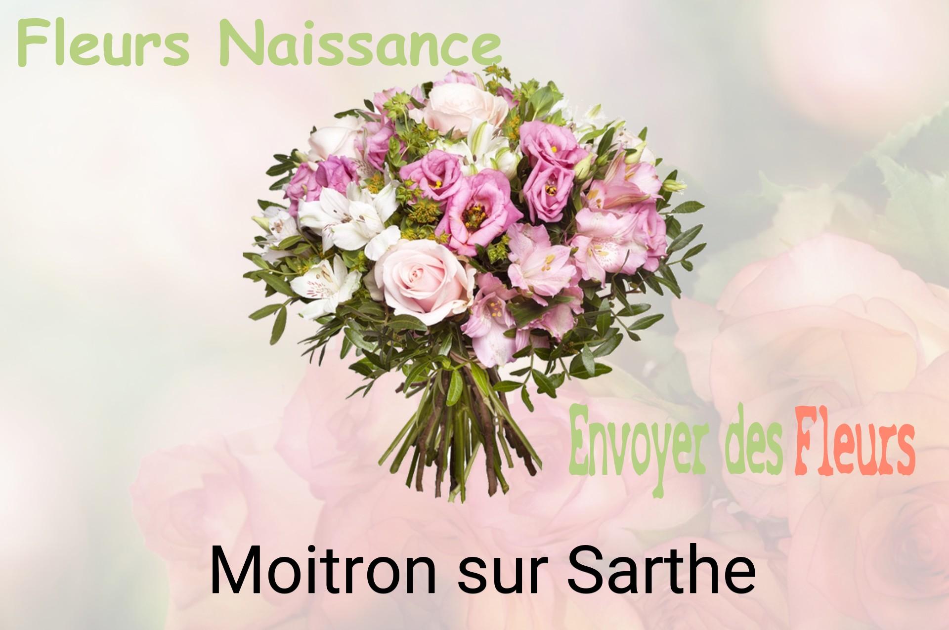 Bouquet de fleurs de naissance livré à Moitron-sur-Sarthe